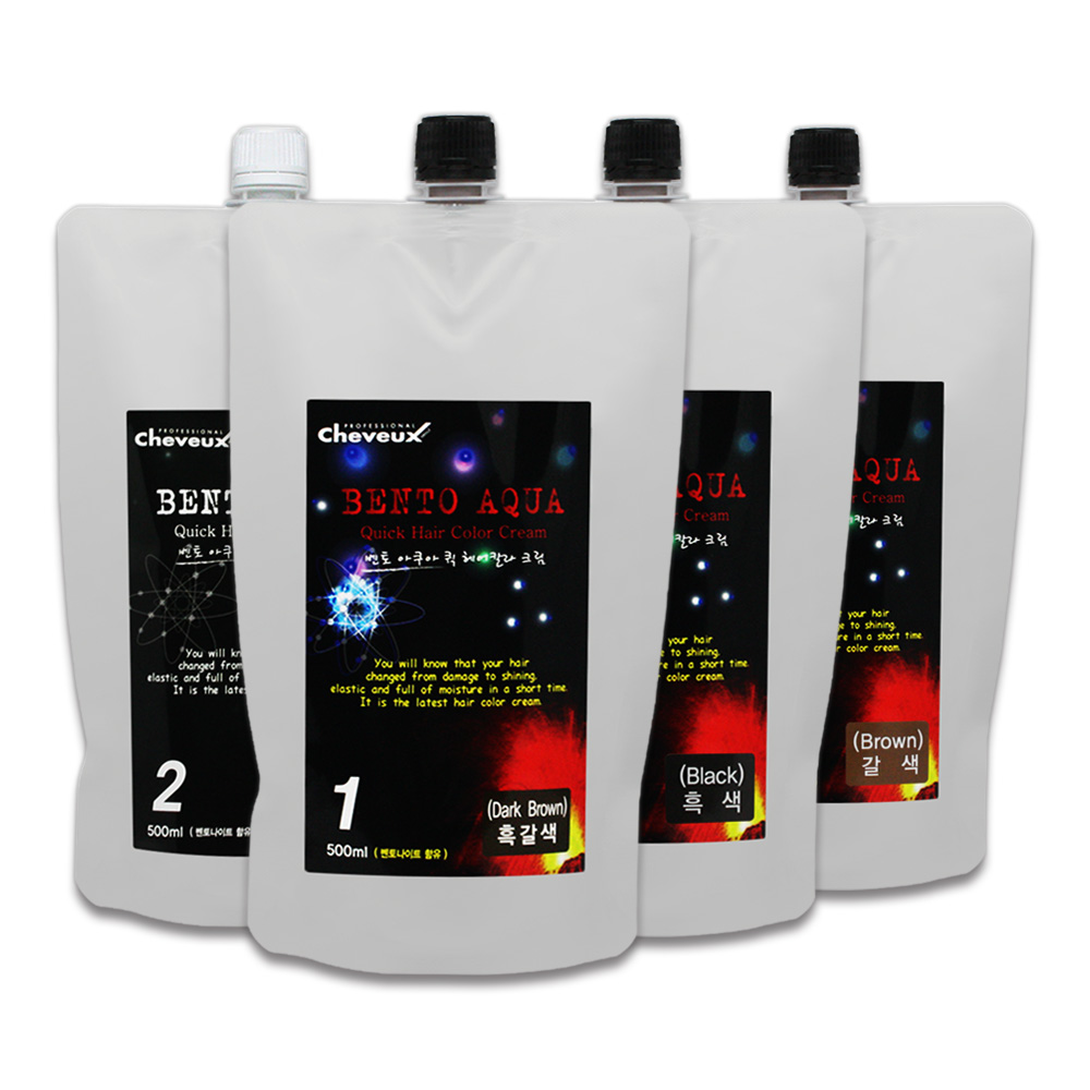[슈보] 벤토아쿠아 퀵 헤어칼라크림 500ml 2제(산화제)